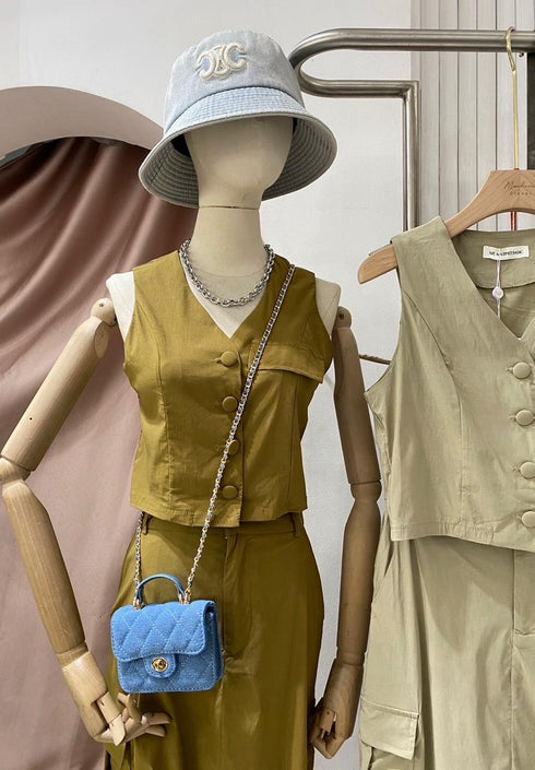 MATINEE Waistcoat With Mid Length Cargo Skirts Sets